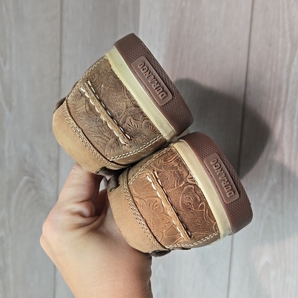 Durango Women 2" LStyle Sandstone Emboss Leather Western hobo shoes sz 9M - Picture 7 of 13